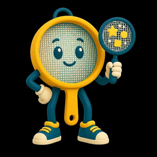 Mascote Peneirão, uma peneira amigável
